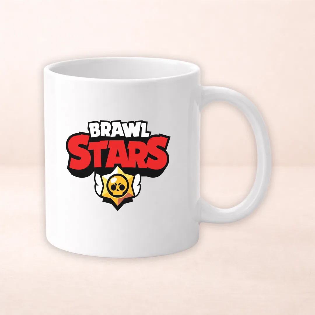 Чашка з принтом "Бравл Старс"