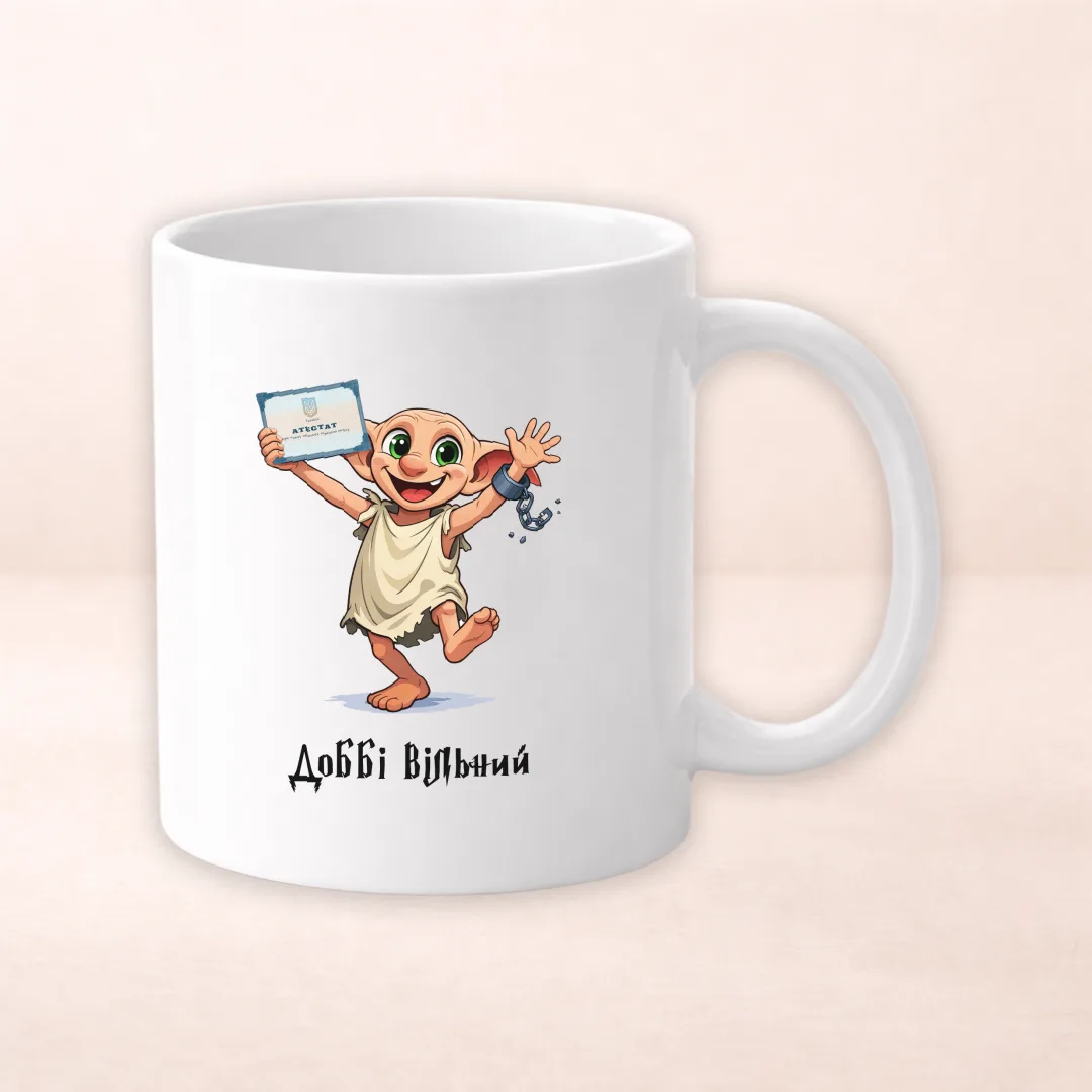 Чашка з принтом "Доббі вільний"