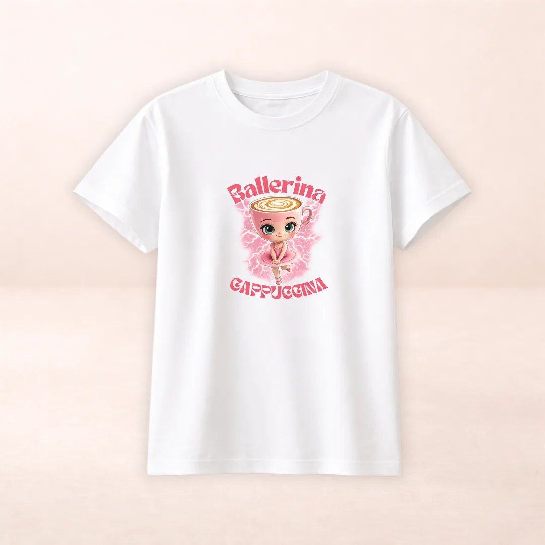 Футболка з принтом "Ballerina Cappuccino"